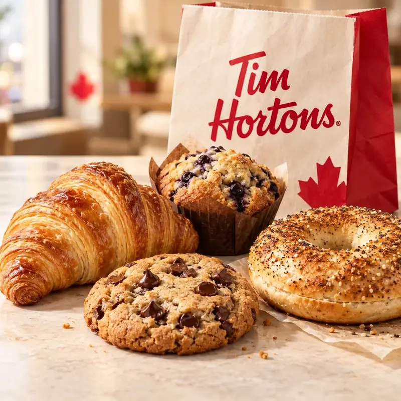 Tim Hortons baked goods — prices and calories in Canada